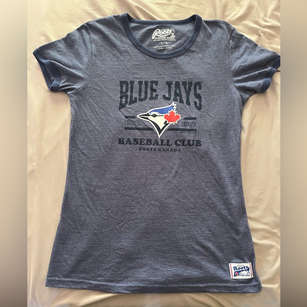Vintage rare Roots Toronto Blue Jays Shirt, EUC